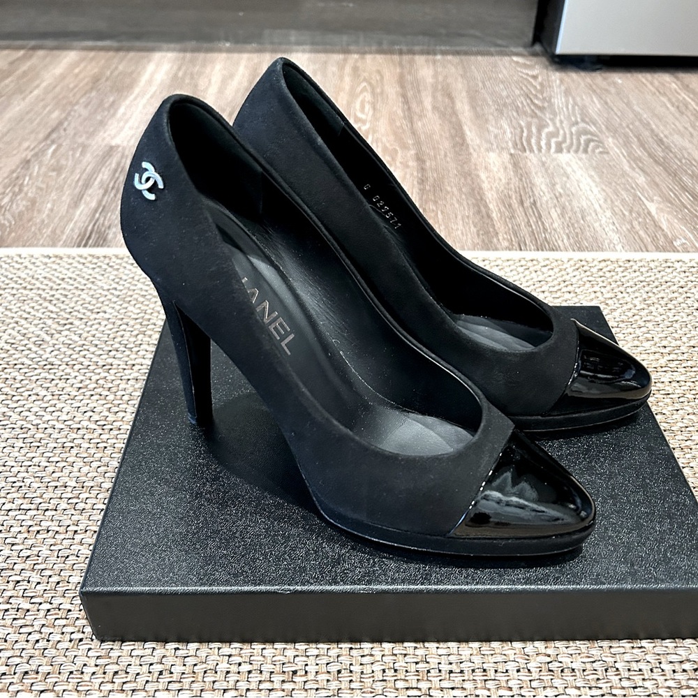 Chanel CC Cap Toe Pumps